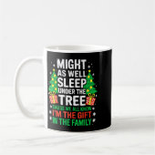 Might As Well Sleep Under The Tree Shirt Christmas コーヒーマグカップ (左)