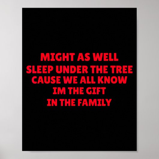 Might As Well Sleep Under Tree Funny Golden Child ポスター (正面)