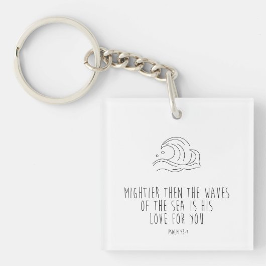 Mightier than the waves of the sea キーホルダー (正面)