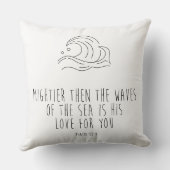 Mightier than the waves of the sea クッション (裏面)