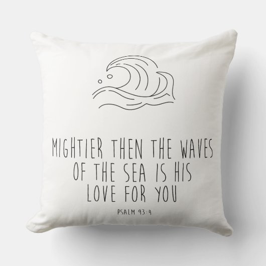 Mightier than the waves of the sea クッション (正面)