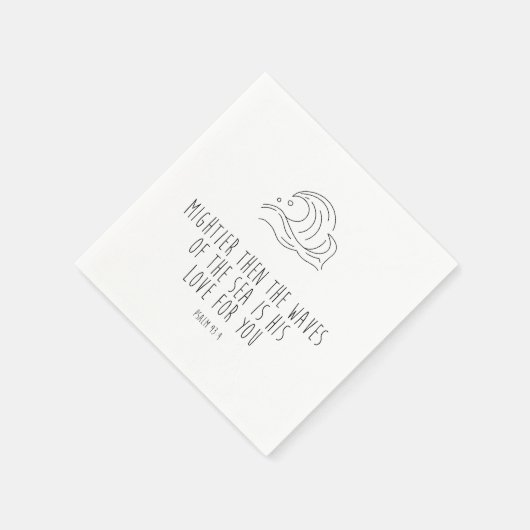 Mightier than the waves of the sea スタンダードカクテルナプキン (角)