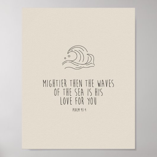 Mightier than the waves of the sea ポスター (正面)