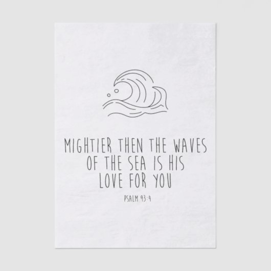 Mightier than the waves of the sea 薄葉紙 (正面)