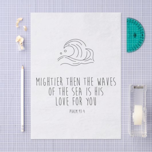 Mightier than the waves of the sea 薄葉紙 (クラフト)