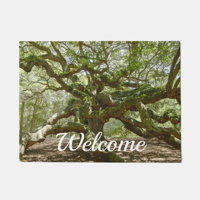 Mighty Angel Oak Welcome Doormat ドアマット (正面)