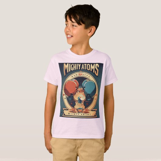 Mighty Atoms – Abstract Logo for a Modern Women's  Tシャツ (正面フル)