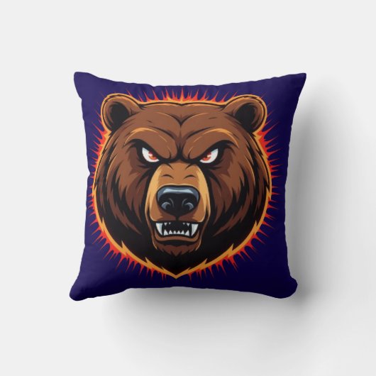 Mighty Bear – Raw Strength of Nature クッション (裏面)