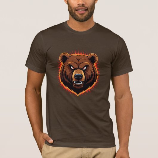 Mighty Bear – Raw Strength of Nature Tシャツ (正面)