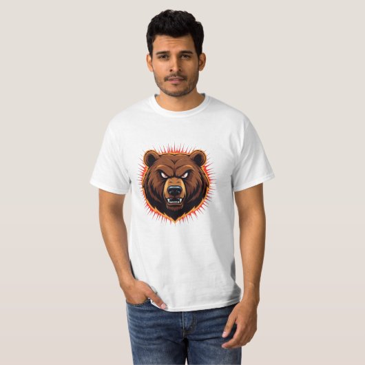 Mighty Bear – Raw Strength of Nature Tシャツ (正面フル)