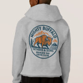 Mighty Buffalo hoodie (裏面)