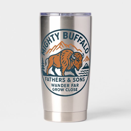 Mighty Buffalo tumbler 保温保冷タンブラー (背面)
