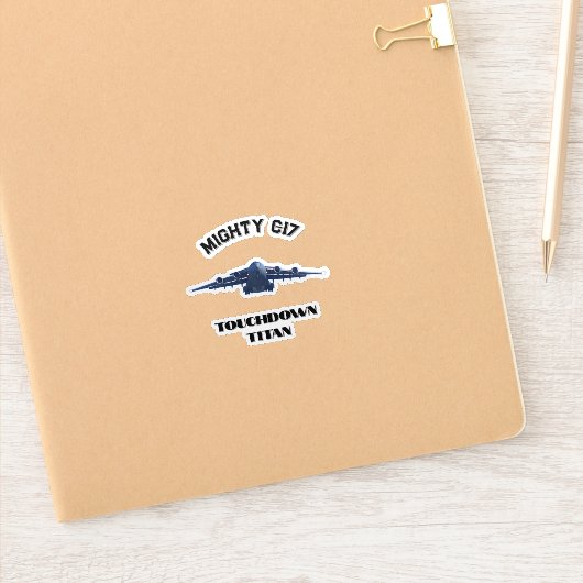 Mighty C-17, Touchdown Titan シール (ノートブック)