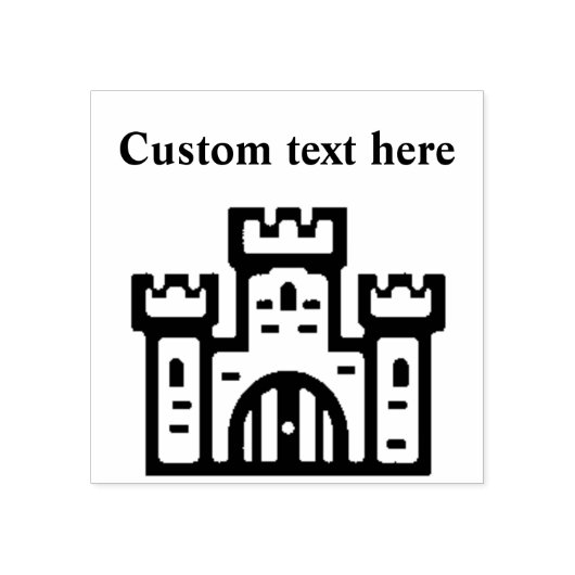Mighty Castle Custom Rubber Stamp ラバースタンプ (インプリント)