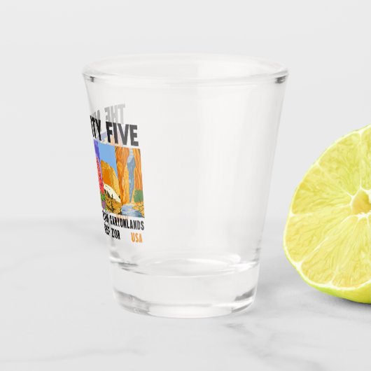 Mighty Five Utah国立公園リストヴィンテージ ショットグラス (右)
