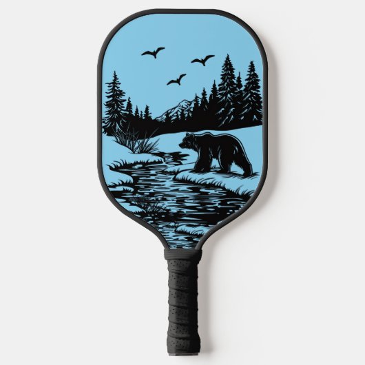 Mighty Forest Bear Pickleball Paddles ピックルボールラケット (正面)