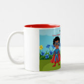 Mighty Hearoes Childrens Book ツートーンマグカップ (左)