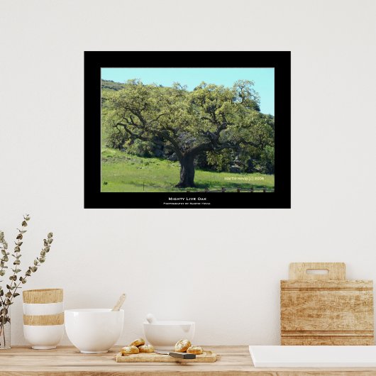 "Mighty Live Oak" ポスター (キッチン)