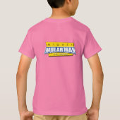 Mighty MolarMan® Kid's ストライプの Sleeve T-shirt Tシャツ (裏面)