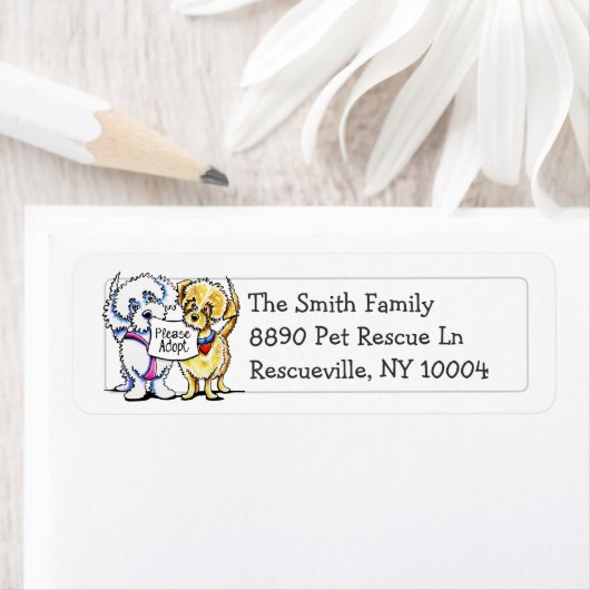 Mighty Mutts Please Adopt Studio シンプルStudio ラベル (インサイチュ)