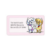 Mighty Mutts Please Adopt Studio Pink ラベル (正面)