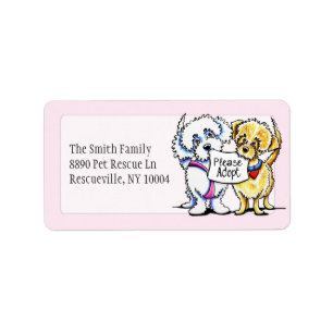 Mighty Mutts Please Adopt Studio Pink ラベル