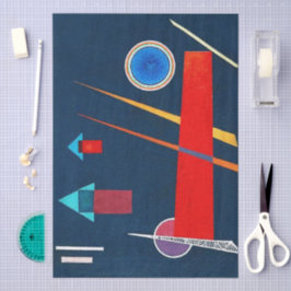 Mighty Red -  Kandinsky Modern Art Decoupage  薄葉紙
