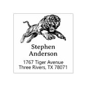 Mighty Tiger Return Address Stamp ラバースタンプ (インプリント)