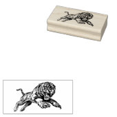 Mighty Tiger Wooden Art Stamp ラバースタンプ (押印)