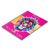 Mighty to救 -カスタムJournal - Verse Lion Pink ノートブック (左側)