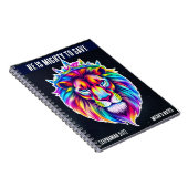 Mighty to -救カスタムノートブックバイブルVerse Lion ノートブック (右側)