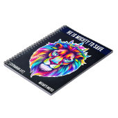 Mighty to -救カスタムノートブックバイブルVerse Lion ノートブック (左側)