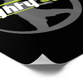 MightySpin Ping Pong Teeテーブルテニスカッコいい ポスター (角)