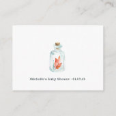 Mignon Lapin Automne - Livre de demandes pour un b エンクロージャーカード (裏面)