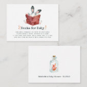 Mignon Lapin Automne - Livre de demandes pour un b エンクロージャーカード (正面/裏面)