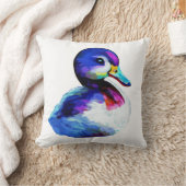 Mignon petit caneton à l’aquarelle クッション (ブランケット)