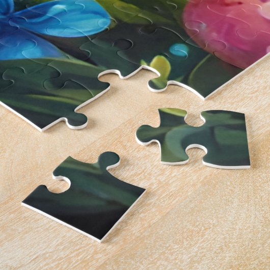 Mignon petit lapin bleu ジグソーパズル (側面)