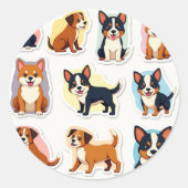 mignons compagnons ラウンドシール (正面)