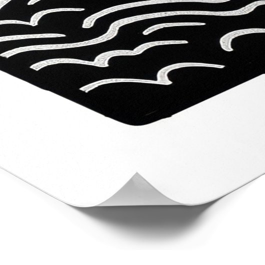 Migration Large Linocut Print ポスター (角)