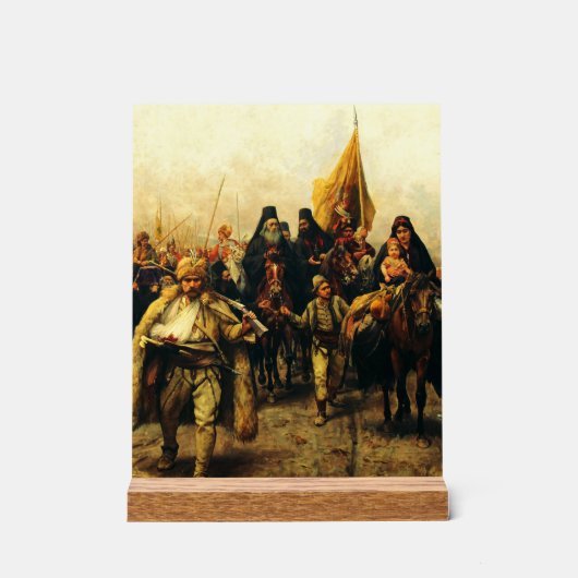 Migration of the Serbs by Paja Jovanovic Fine Art アクリルサイン (正面)