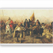 Migration of the Serbs by Paja Jovanovic Fine Art シール (正面)