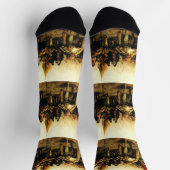 Migration of the Serbs by Paja Jovanovic Fine Art ソックス (上部)