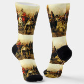 Migration of the Serbs by Paja Jovanovic Fine Art ソックス (傾斜あり)