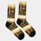 Migration of the Serbs by Paja Jovanovic Fine Art ソックス (右)