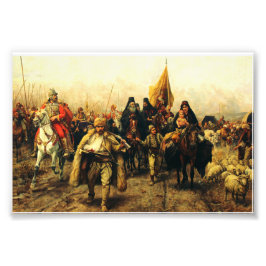 Migration of the Serbs by Paja Jovanovic Fine Art フォトプリント