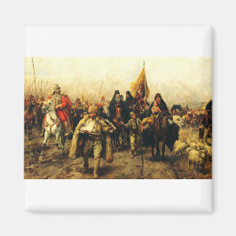 Migration of the Serbs by Paja Jovanovic Fine Art マグネット