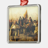 Migration of the Serbs by Paja Jovanovic Fine Art メタルオーナメント (左)