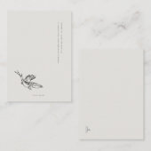 Migratory Swallow- Book Insert Enclosure Card エンクロージャーカード (正面/裏面)