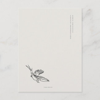 Migratory Swallow- Naturalist Menagerie Archive  ポストカード