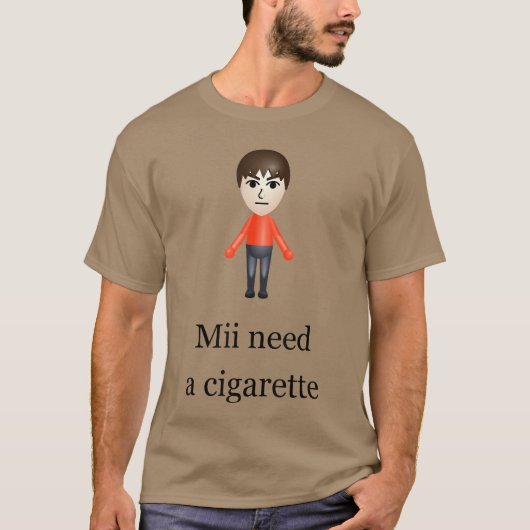 MII たばこが必要な少年 Tシャツ (正面)